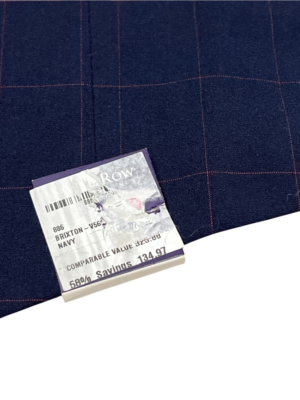 The Savile Row Company London Brixton Waistcoat Vest - Mens 40R - Navy / Purple. - Picture 6 of 9